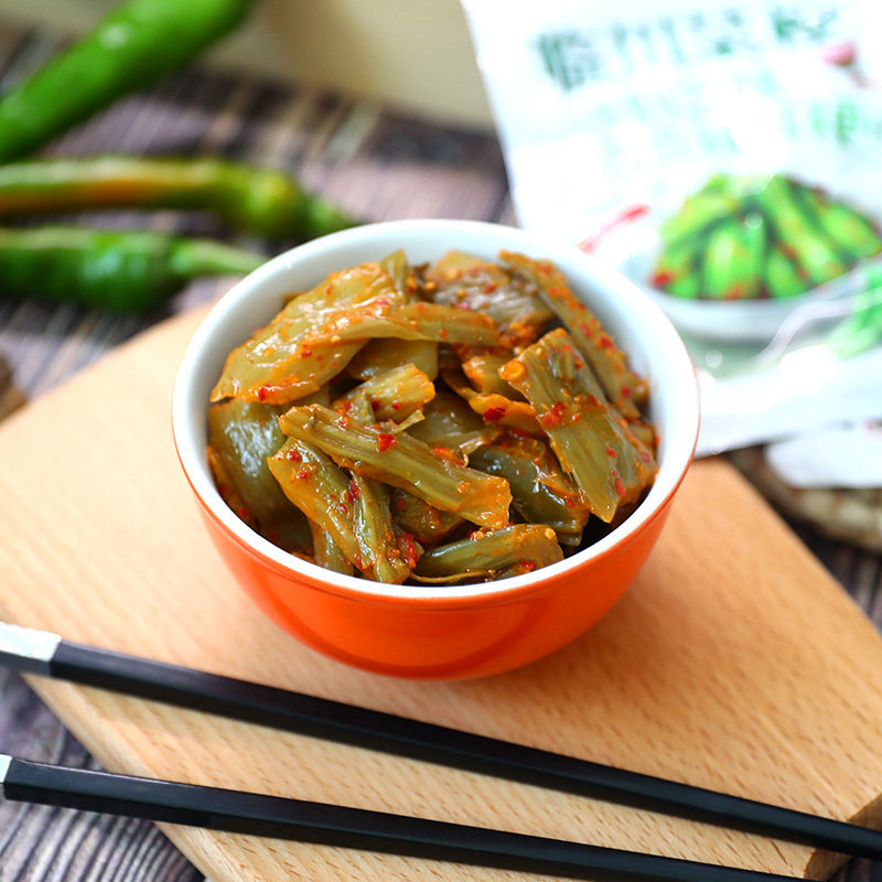菜梗田园临川脆辣萝卜52g鲜辣腌芥下饭面条腌制