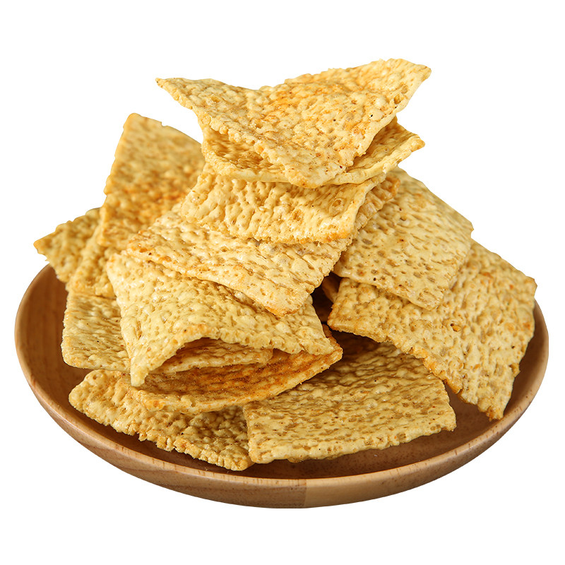 推荐食谷坊苦荞片荞麦锅巴脆片128克小袋装酱汁牛排原味零食童年-mc母