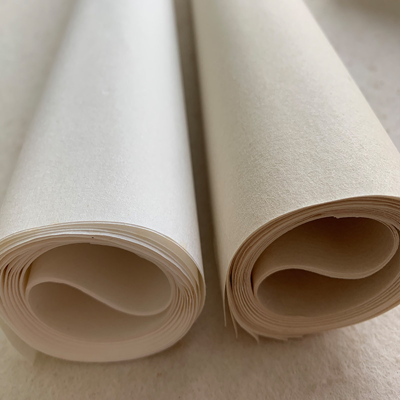 shan剡藤玉叶高级宣纸半熟宣生宣礼盒装栗色书法用纸