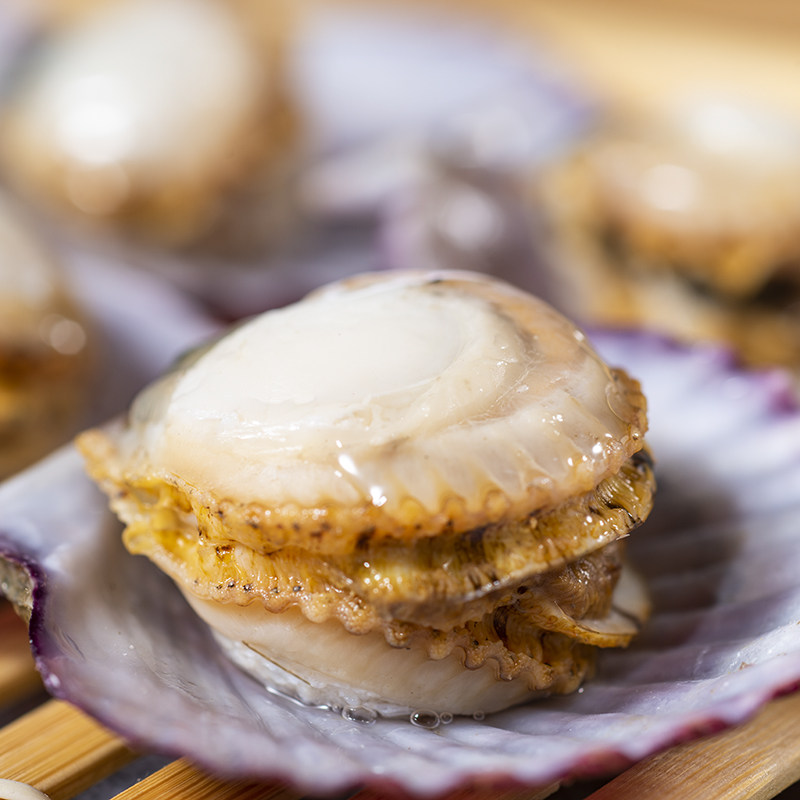 扇贝当季新鲜现剥超大海鲜水产红贝蒜蓉粉丝扇贝