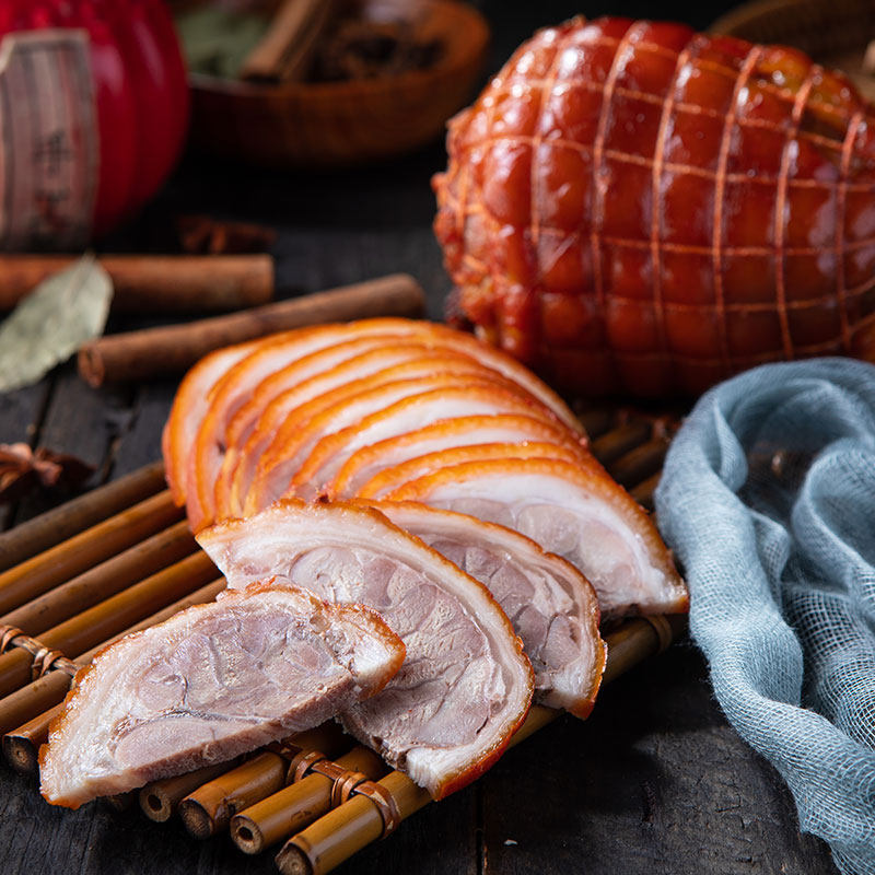 正宗帮子尹家无骨香熏肘子水晶猪肘特产熟食猪肉类