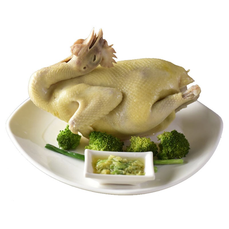 熟食湛江半只白切鸡广东风味广东省正宗850g白斩鸡鸡熟食