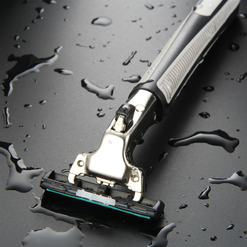 吉利手动剃须刀刀片双层老式刮胡刀剃头男士胡子剃须刀