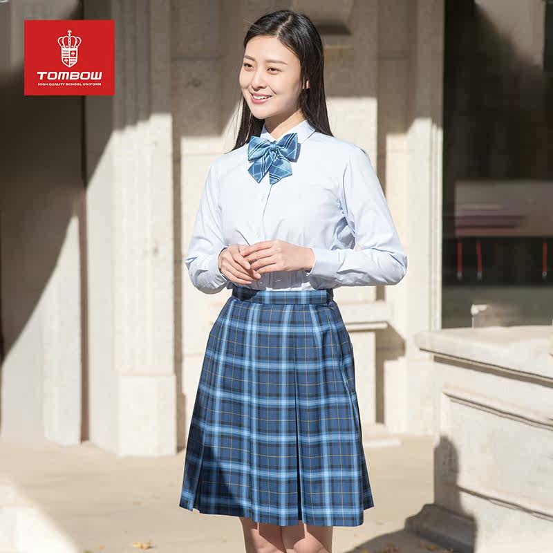 tombow制服jk进口日本半身格子校供jk女显半身裙