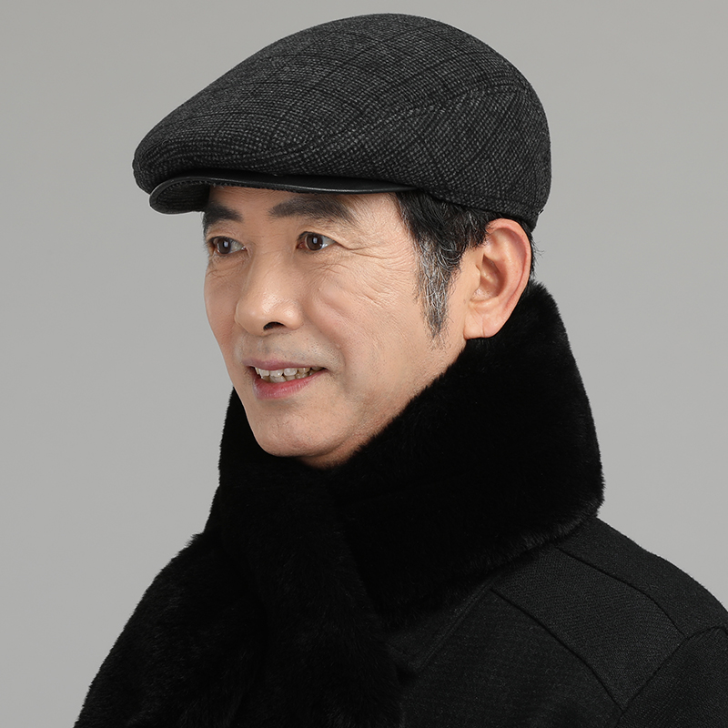 老年人帽子春秋薄款男士中年爸爸前进秋冬老人帽子