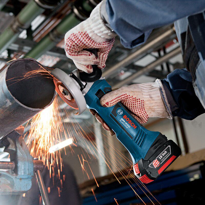 博世锂电18v角磨机gws180li大功率无刷充电式手持打磨电磨