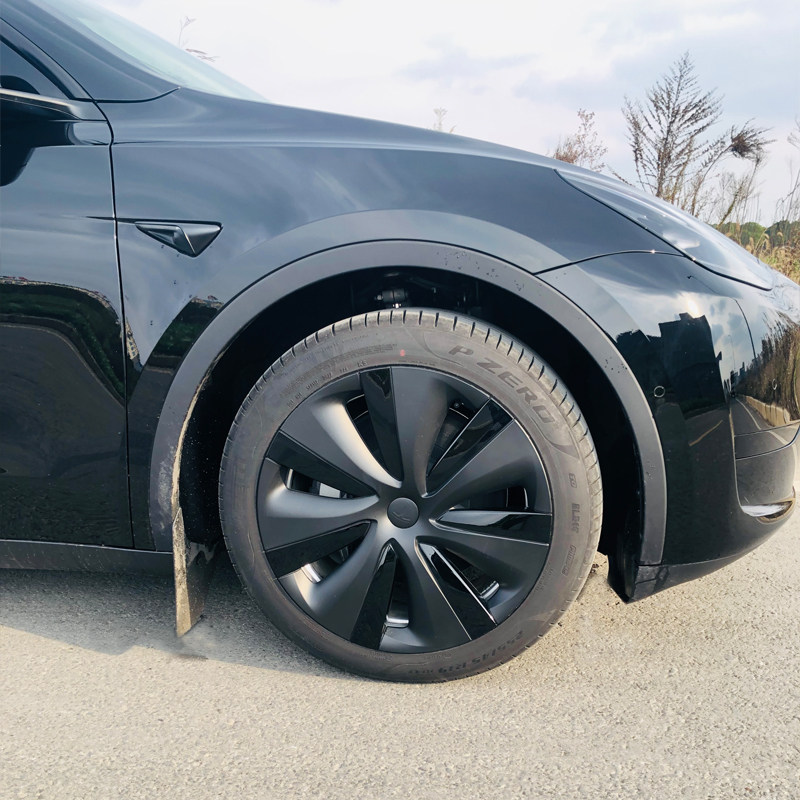 适用于特斯拉modely轮毂盖19寸原车s款轮毂罩防刮外饰改装配件-挖券券