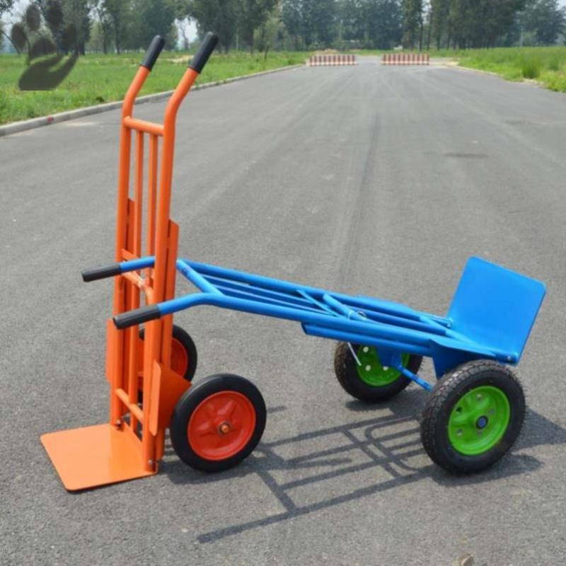 工具车工地老虎两轮手推车轮子农用拉车库房快递平板手推车