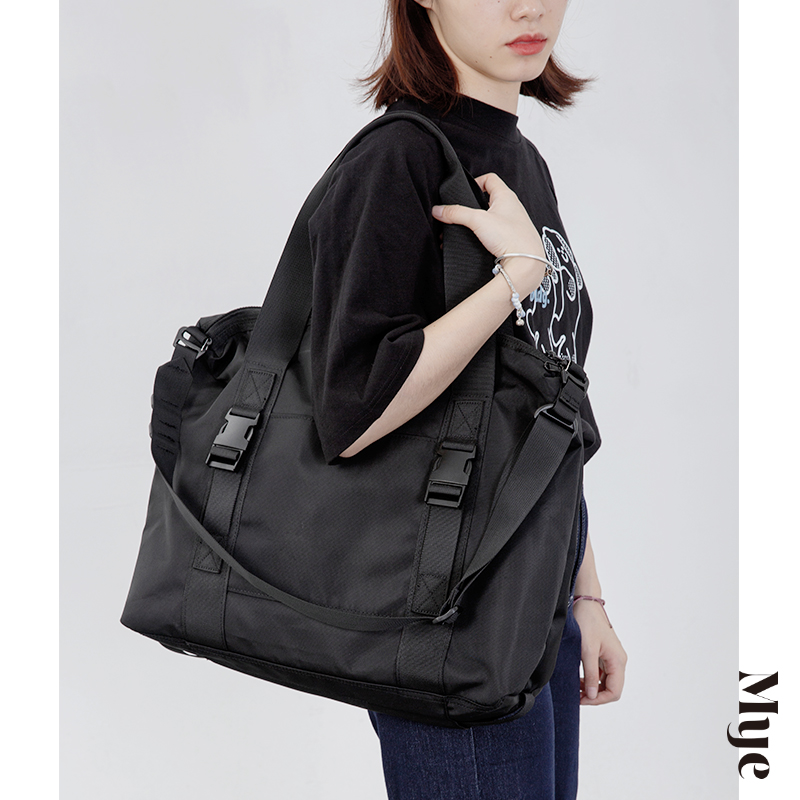MYE原创斜挎包男大容量通勤手提包机能风单肩旅行袋健身托特包女
