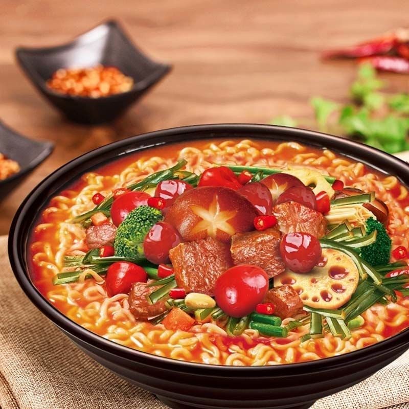 今麦郎方便面麻辣香辣香锅牛肉面120g524袋地道辣面袋装速食泡面