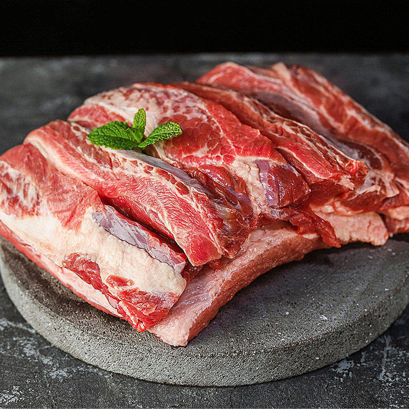 新鲜冷冻牛肉牛腩黄牛肉生鲜切不拼接2斤生牛肉