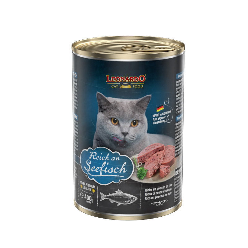 德国leonardo小李子猫罐头里奥纳多无谷主食成幼猫罐头400g6罐装