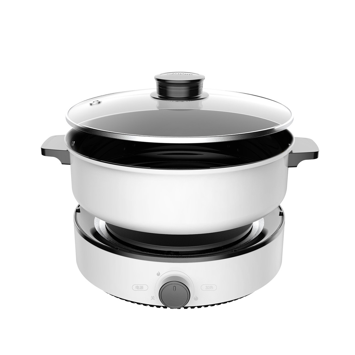 美的官方旗舰店电火火锅家用多功能分体式电煮锅多功能电热锅品牌