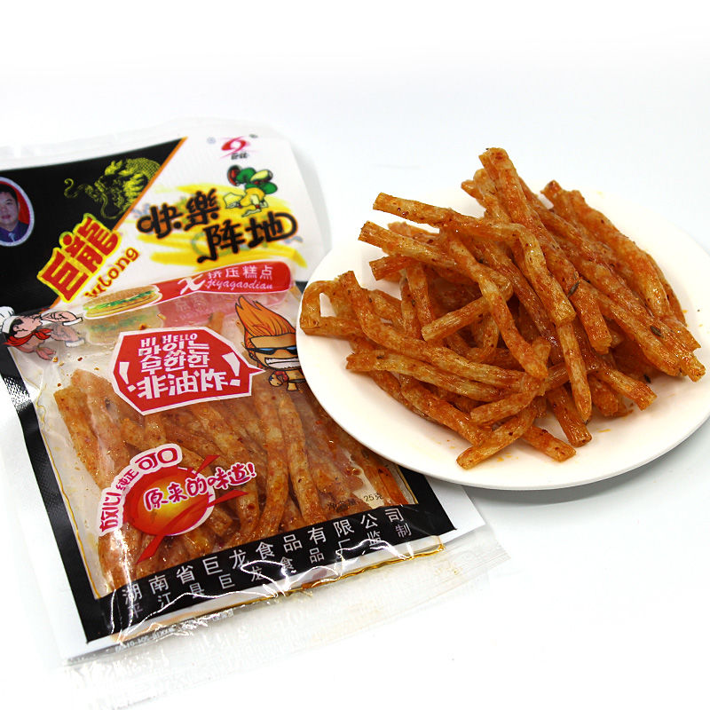 湖南特产巨龙快乐阵地辣条麻辣8090儿时怀旧面筋制品