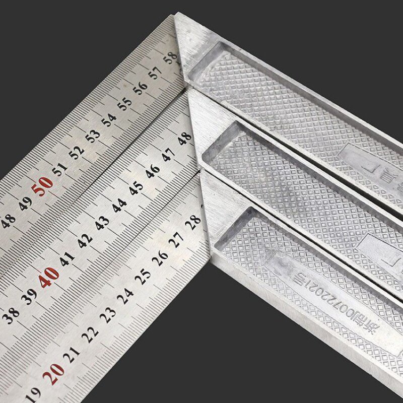 木工尺子45度90度直角尺角度钢板拐尺水平三角尺钢直尺