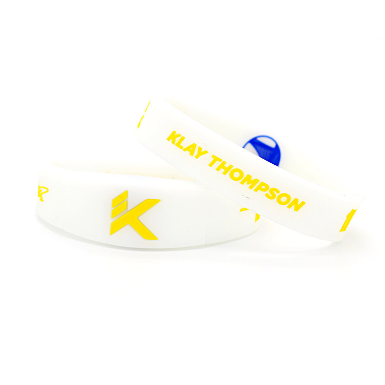 勇士球星克莱汤普森手环荧光男女硅胶夜光运动篮球球迷用品