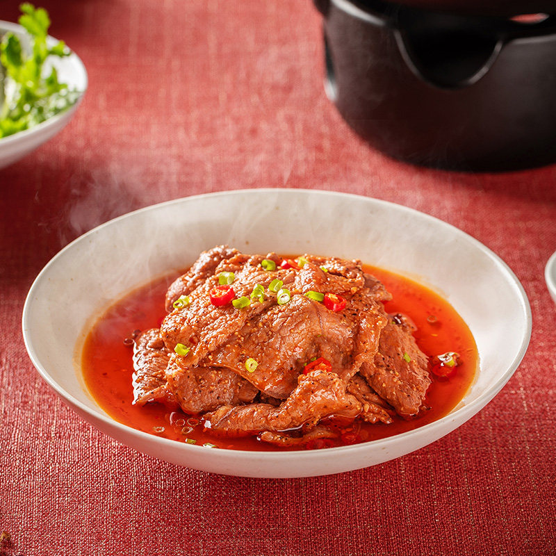 拍7件大龙燚巴掌牛排火锅食材新鲜牛扒