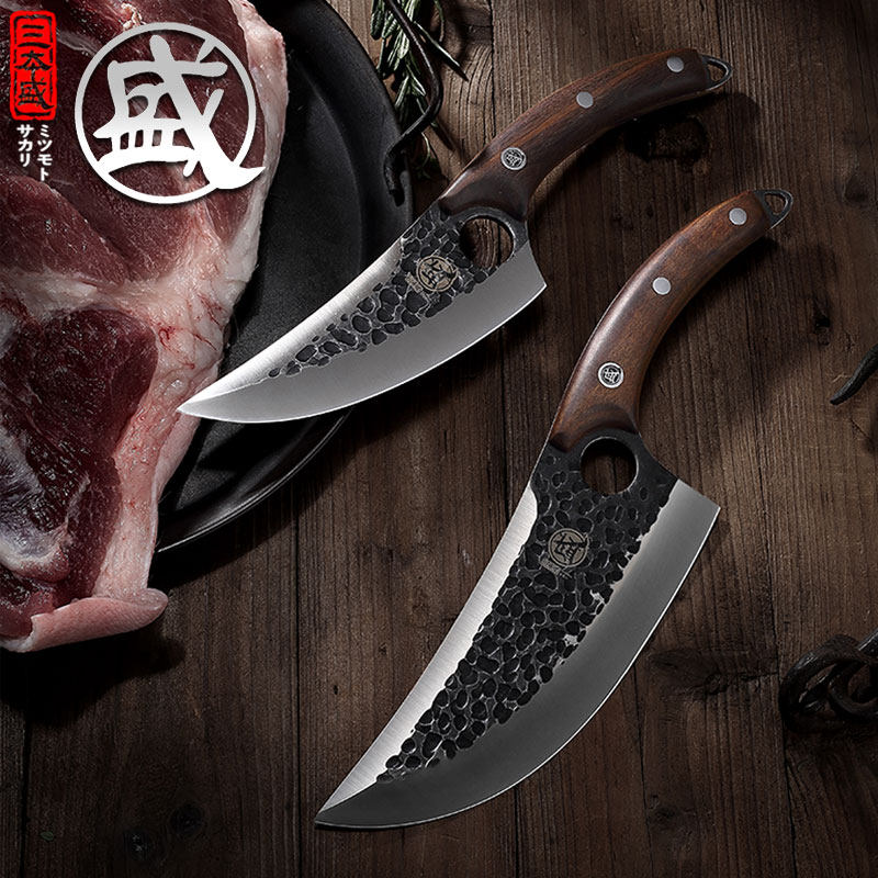 三本盛肉联厂分割杀猪专用屠夫屠杀剔骨刀割菜刀