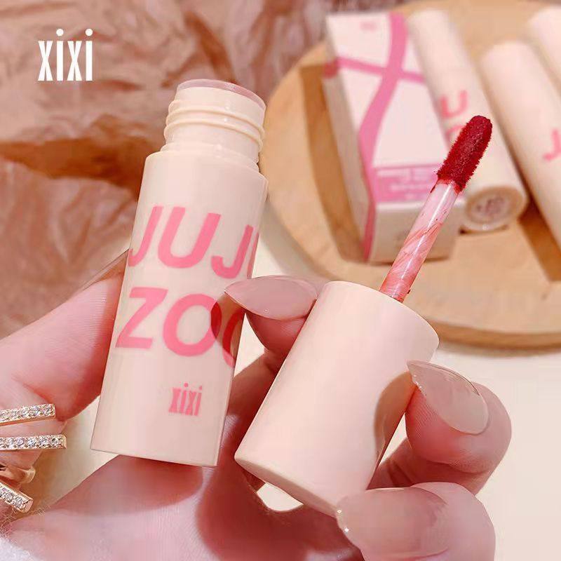 xixi唇泥唇釉口红哑光雾面丝绒显白不沾杯不掉色学生显白慕斯丝绒