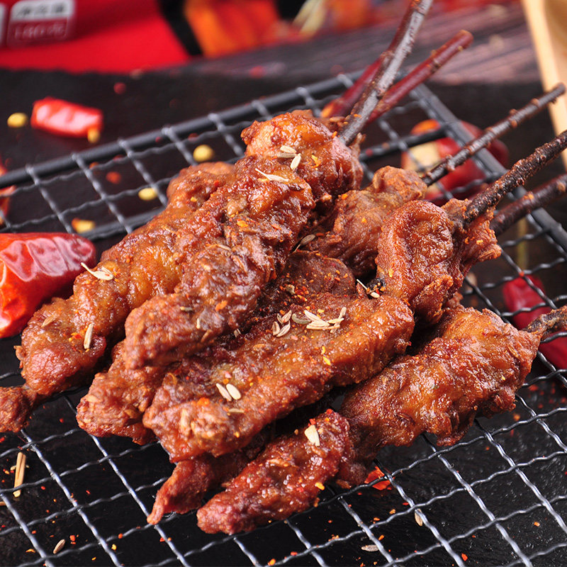 优鲜清真红柳肉串半成品户外烧烤新鲜羊肉串180g羊肉串