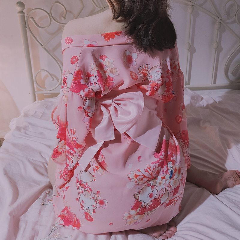 柔熙情趣内衣性感樱花和服睡衣激情套装诱惑床上睡裙