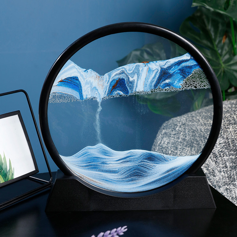 流沙沙漏创意家居摆件客厅桌面办公室酒柜电视柜装饰品摆件