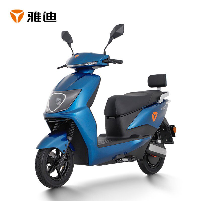 雅迪电动车冠能领跑t7双碟石墨烯72v38a百公里续航电摩外卖电瓶车