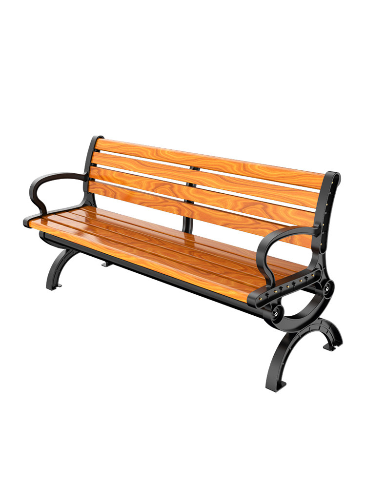 公园户外长椅庭院双人靠背长条凳子室外防腐公园椅