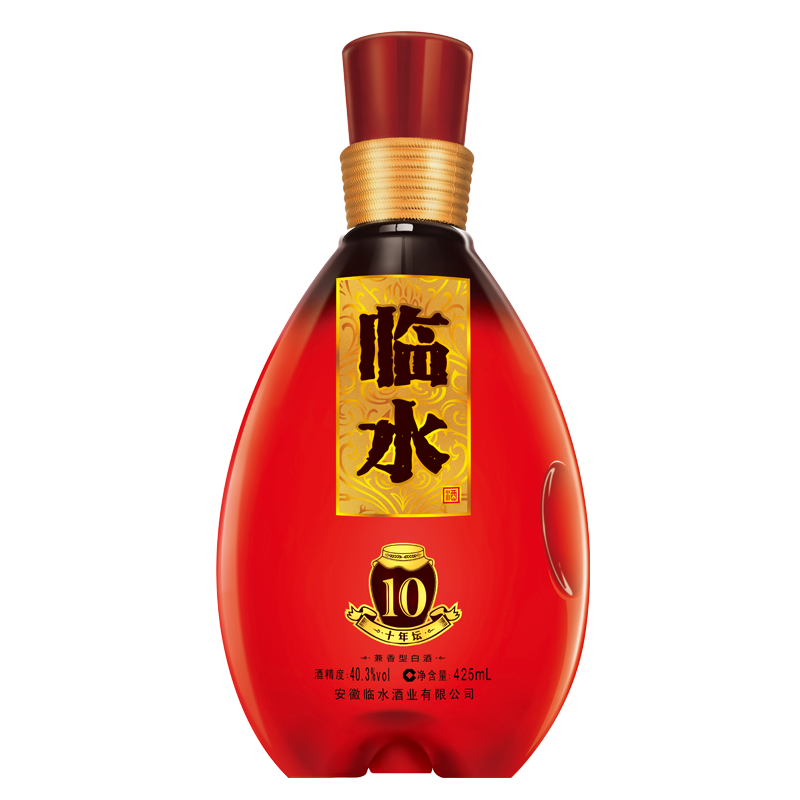 畅销年份老酒纯粮食白酒整箱4瓶425ml自营临水10年坛403度礼盒装