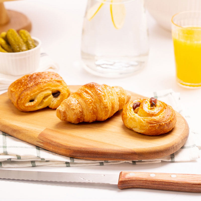 面包计划生制羊角面包可颂烘焙起酥半成品早餐面包烘烤即食6个/包