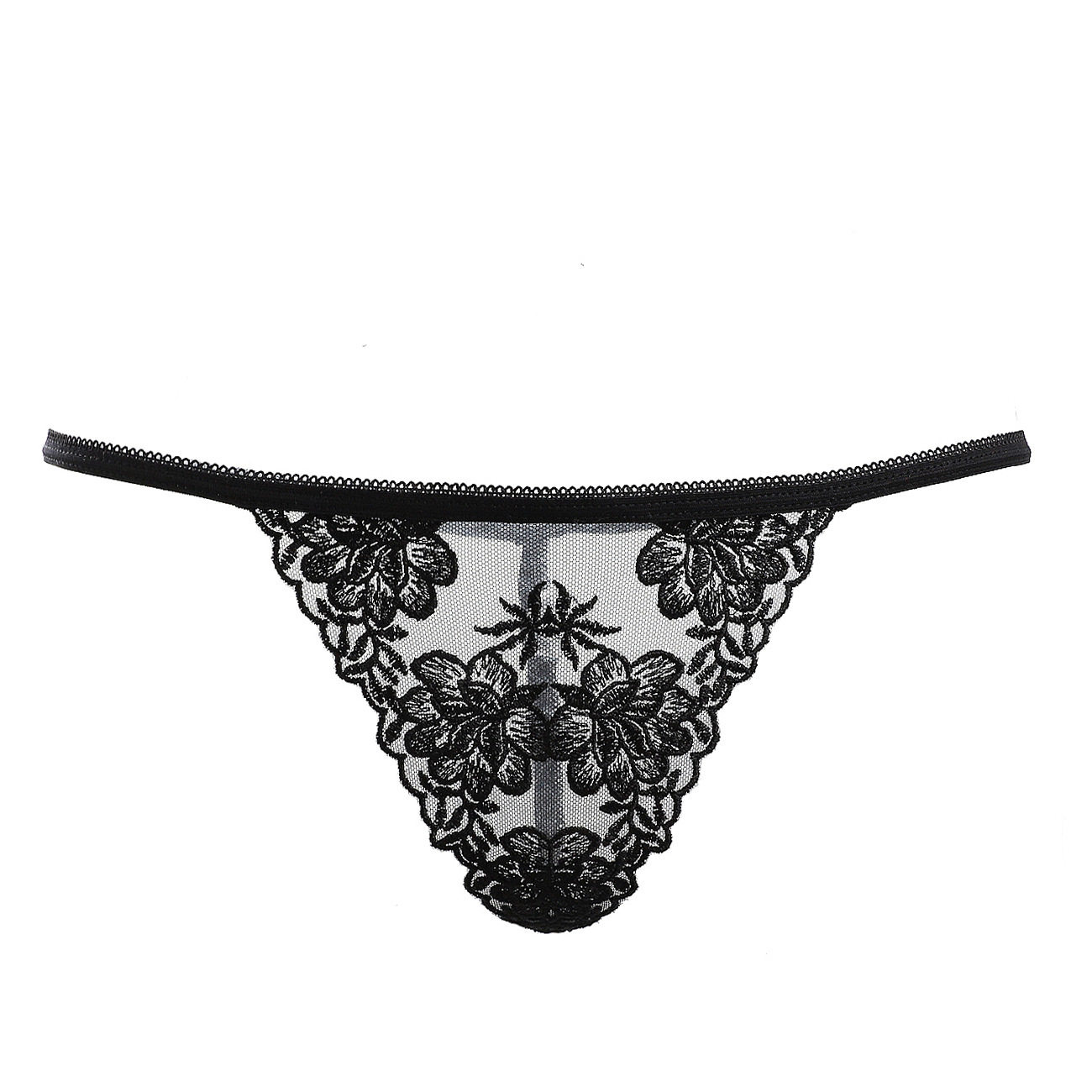 丁子内裤女士透明毛性露内衣真人实拍走光光阴平角裤