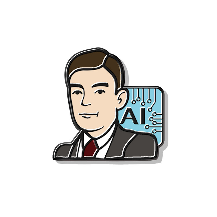 halder计算机艾伦图灵胸针ai人工智能it软件工程考试胸针