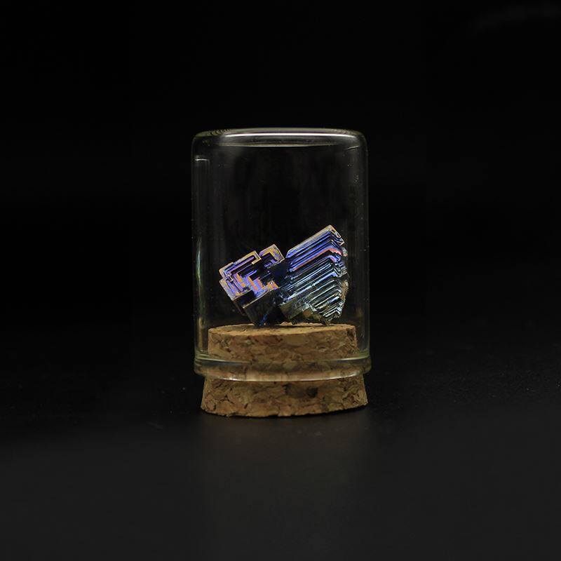 美丽丽的化学元素周期实物摆件玻封彩色金属高纯铋装饰摆件