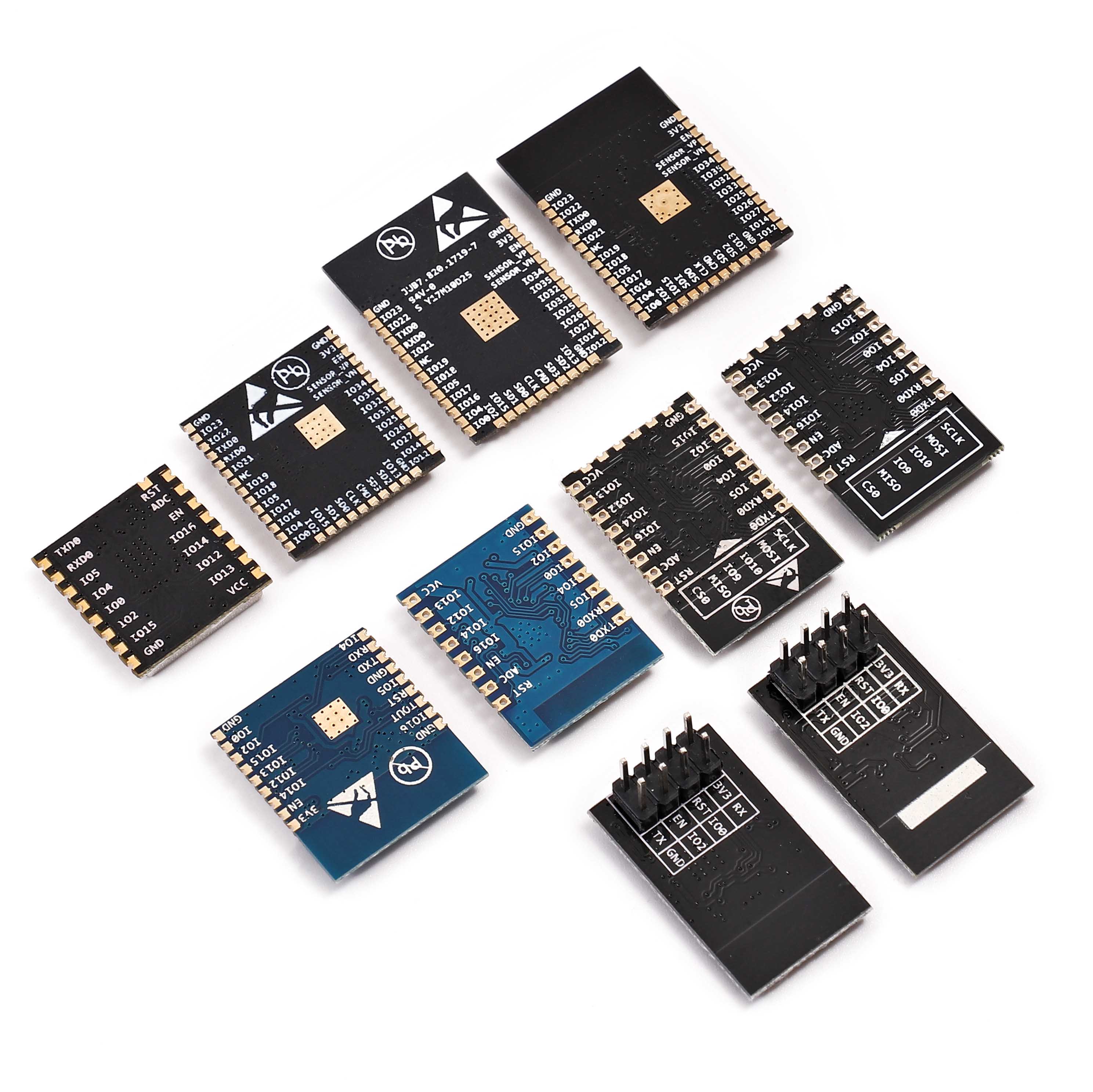 新款01s07s12f12e32swroom02esp8266串口模块集成电路ic