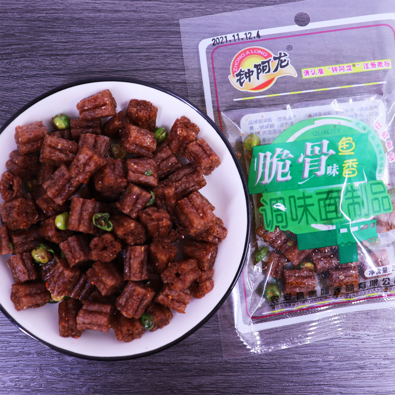 辣条零食新钟阿龙脆骨儿时青豆香辣面筋制品面筋制品