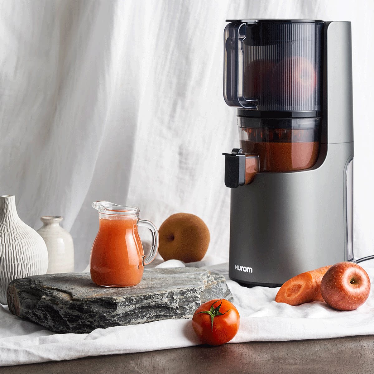 韩国hurom惠人原汁机h200无网家用多功能果汁分离榨汁机