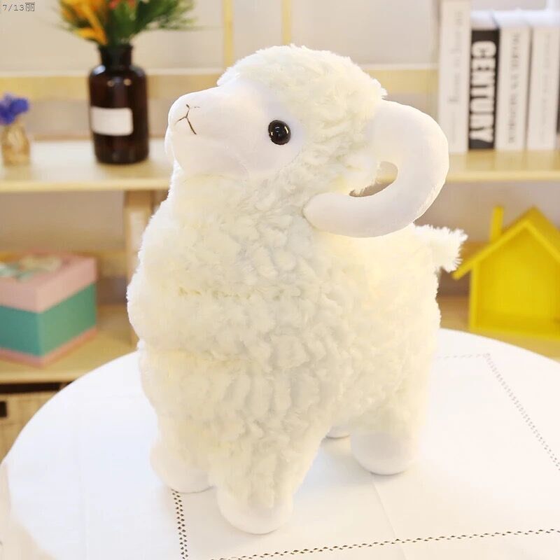 羊咩咩冰糖炖雪梨l喻言同款小绵羊可爱公仔毛绒玩具羊送女孩抱着