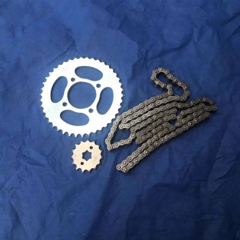 大小摩托车配件适用铃木锐爽en150enc150a链轮链条链条