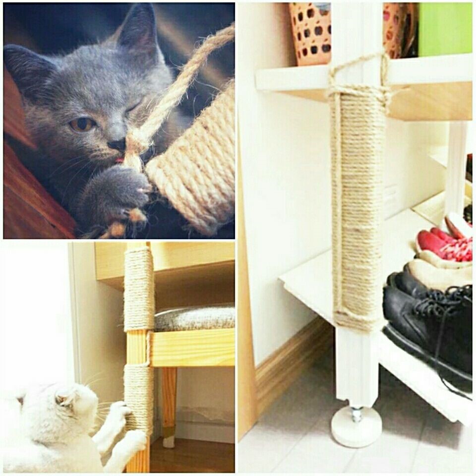 剑麻麻绳diy自制猫抓板猫爬架柱子磨抓器用猫抓板