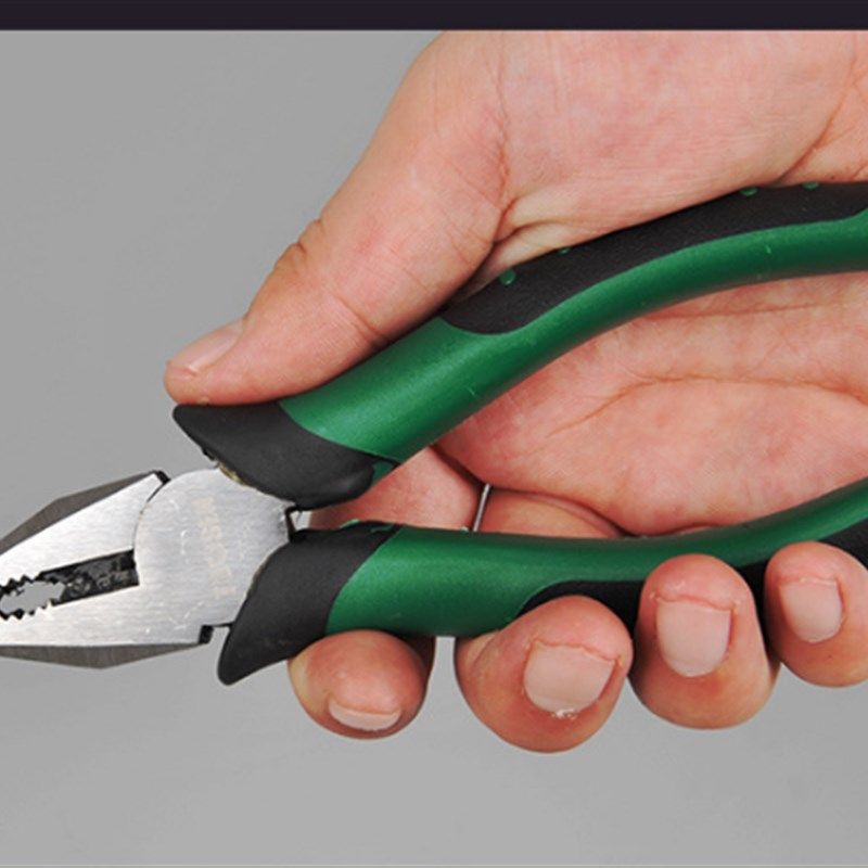 拓森尖嘴斜斜嘴钳钳口寸68钳老虎钳l钢丝钳尖嘴钳电工钳斜口