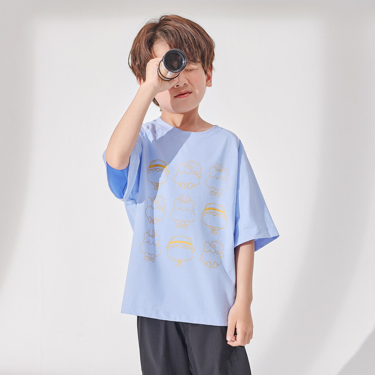 魔幻工厂姐弟装童装2021新款儿童短袖t恤兄妹夏装男女童t恤衫w613