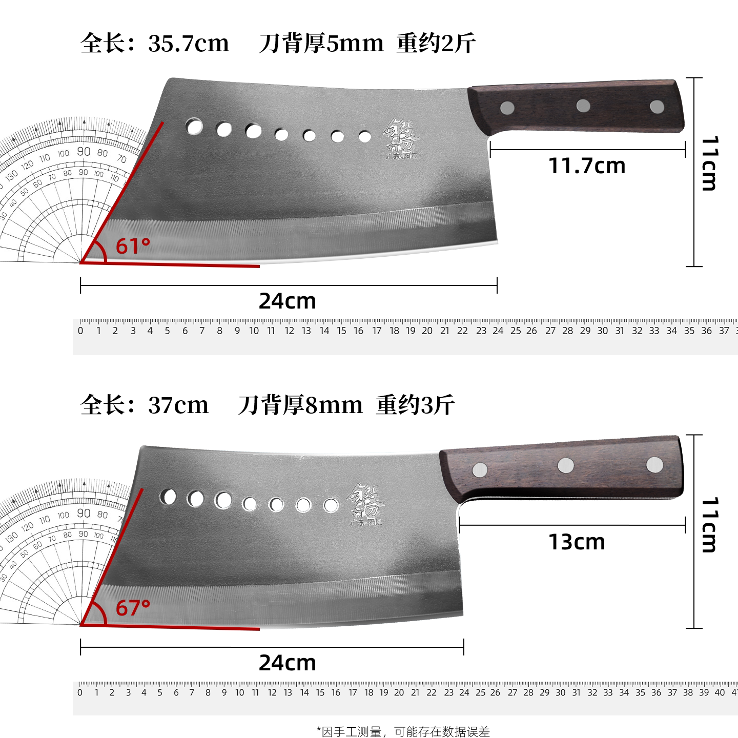 七星砍骨刀加厚不锈钢重型砍骨头专用刀锻打屠夫剁骨斩大骨头用