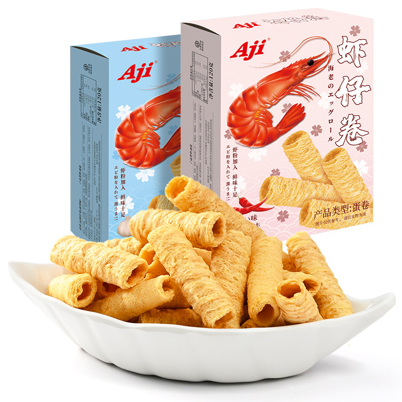 aji虾仔卷香辣味蒜香办公室零食