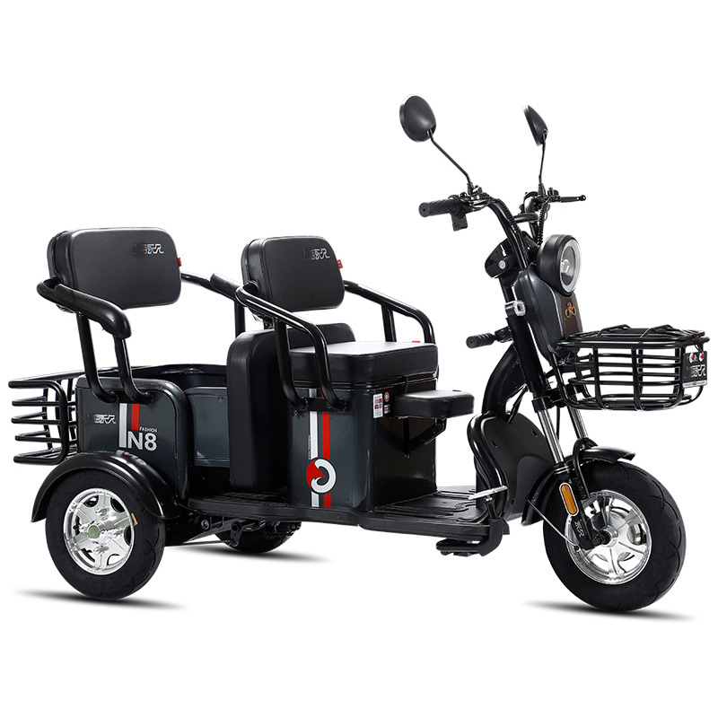 永久电动三轮车新款老年老人电瓶车成人家用孩子电动三轮车
