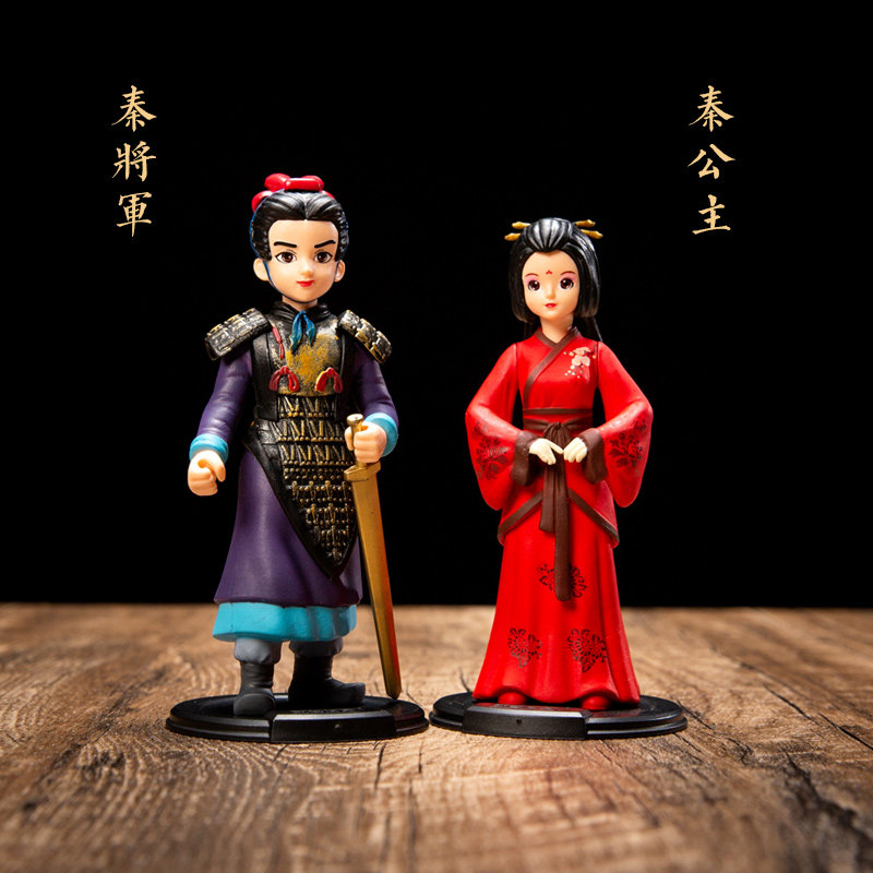 陕西马军品侣手办秦兵公主情秦特色小礼文创摆件