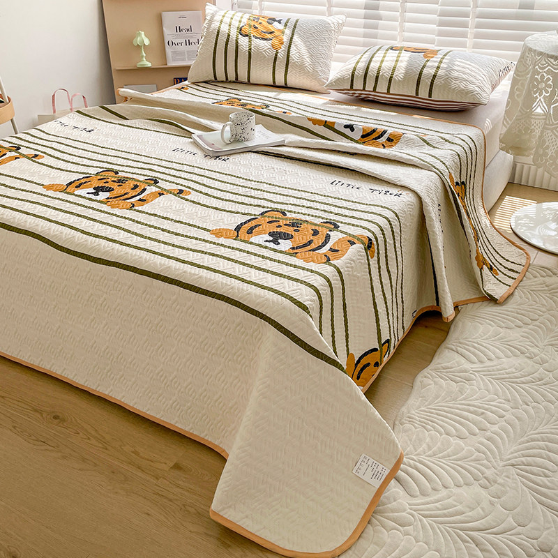 冬季铺盖四季防滑双人单双人全棉单件床单纯棉床盖