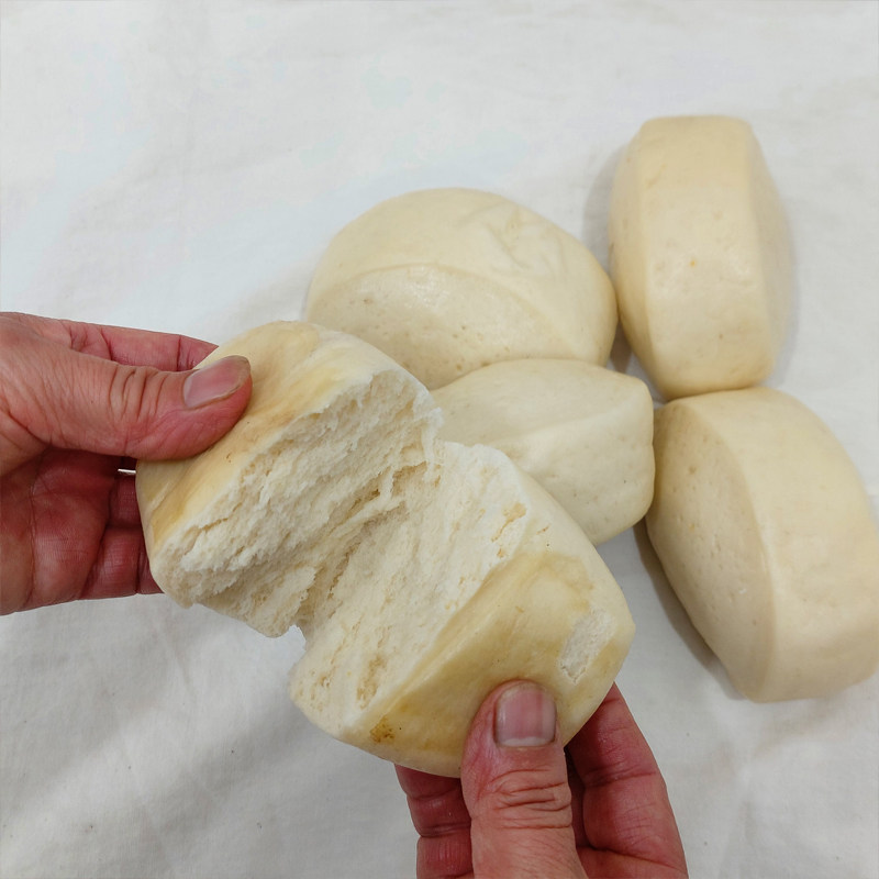 馒头河南老面馍手工大地锅北方刀切早餐面食包点