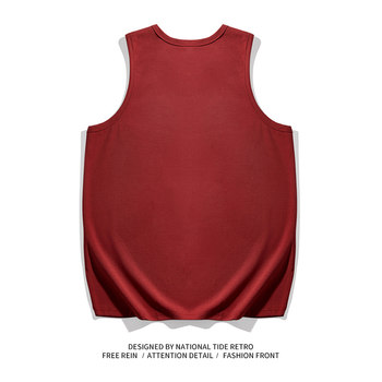 Spoof ຜູ້ຊາຍກິລາ sleeveless ຝ້າຍບໍລິສຸດ waistcoat ປະເພດຜູ້ຊາຍ T-shirt lifter ນັກກິລາກ້າມເນື້ອອອກກໍາລັງກາຍ I-shaped sweat vest