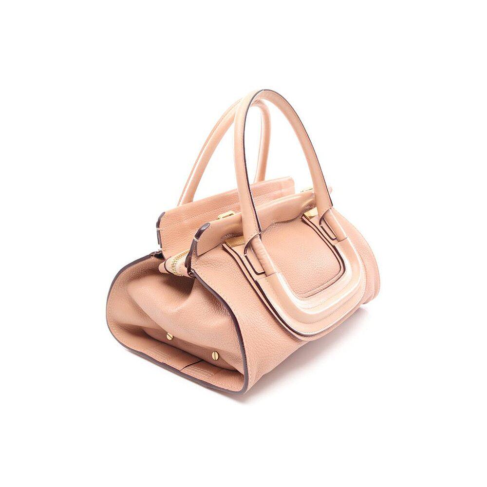 日本两用粉色米粉手提真皮everston直邮蔻依chloe女士包袋