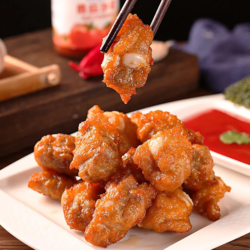 猪排腌制妙享佳蒜香小排油炸肋排香酥冷冻酒店肉制品